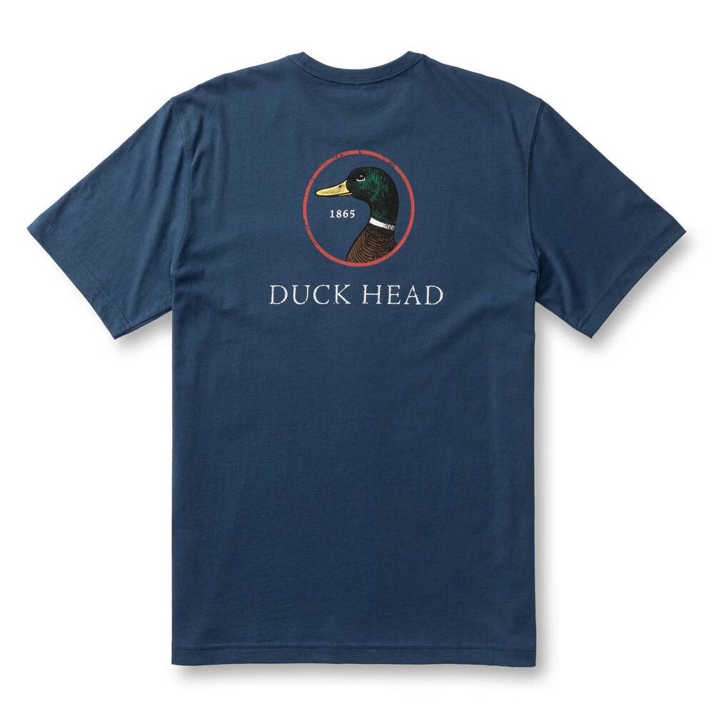 NEW DUCK HEAD men's logo t-shirt in indigo